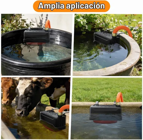 Vista 5 de Válvula de flotador automática de canal de agua para ganado con conector de cobre y cinta PTFE, control automático de nivel de agua, válvulas