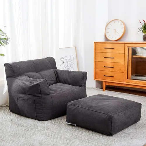Vista 11 de HWOEK Sofa Lazy Sack - Puf ultra suave, sillas, tumbona perezosa, tatami (sin relleno), funda para puf suave para adultos, adolescentes y niños