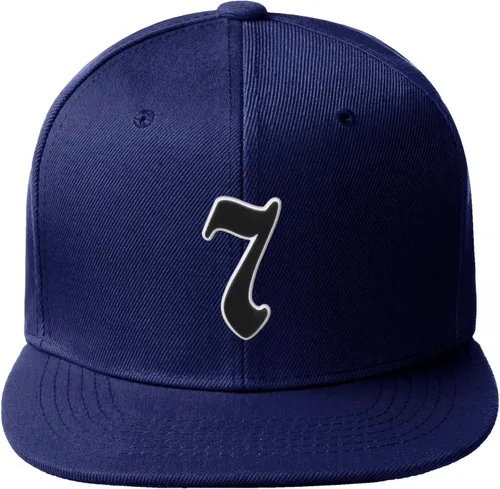 Vista 1489 de Daxton Gorra clásica con visera de billete plano con letras del alfabeto inglés antiguo de la A a la Z
