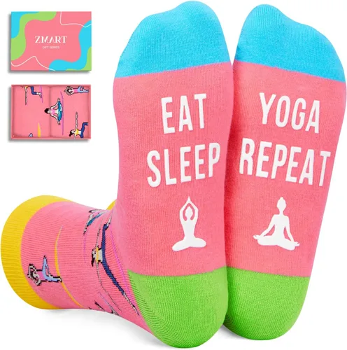 Vista 12 de Zmart Gifts for Sports Lovers - Running Yoga Dance Skater Fishing Gifts, Funny Socks