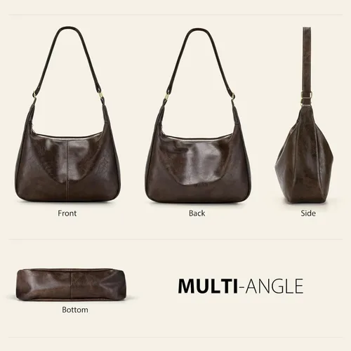 Vista 5 de Sightor Hobo Bags - Bolso de cuero para mujer, ultra suave, vegano, bolso de hombro vintage, bolso de mano moderno para uso diario