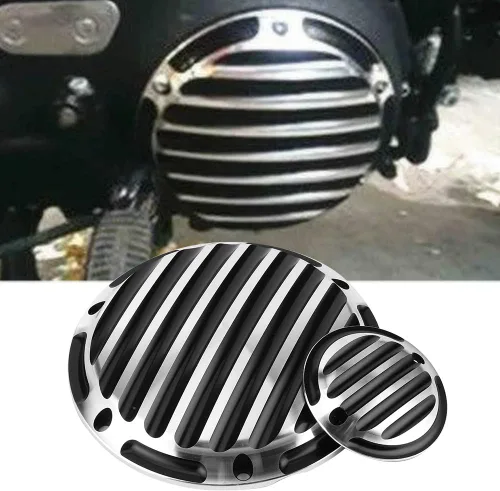 Vista 2 de Fydun - Funda para temporizador de motocicleta, cubierta lateral de embrague para motocicleta, accesorios de repuesto para FLD XL883 XL1200 96-13