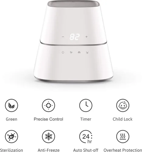 Vista 4 de AquaPad CozyFlow Cubrecolchón con calefacción por agua, sin cable eléctrico, todo digital, garantía de 5 años, AirQuiet y tecnología de doble