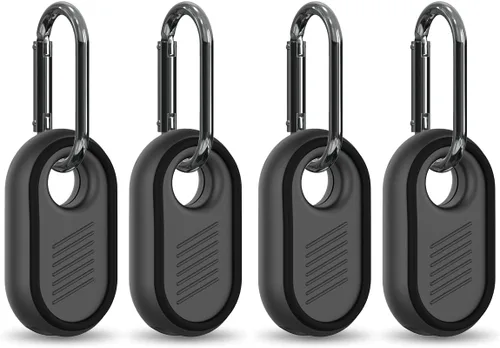 Vista 9 de Paquete de 4 fundas compatibles con Samsung Galaxy SmartTag2, resistentes fundas de silicona suave antideslizante para Galaxy Smart Tag 2