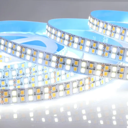 Vista 6 de Tira de luces LED sintonizables de 12 V CC CCT blanco cálido blanco frío 3000K-6500K 1680LEDs 16.4ft SMD 2835 Luces de cinta LED no impermeables
