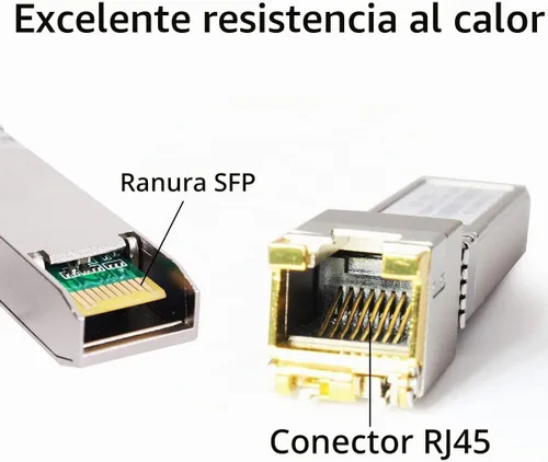 Vista 5 de 10 unidades 1000BASE-T Gigabit SFP a RJ45 transceptor modular de cobre Ethernet para Cisco, Meraki, Ubiquiti, D/TP Link, Supermicro, Netgear 10PCS