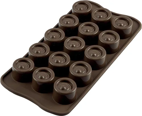Vista 2 de Silikomart Molde de silicona para chocolate fácil, flores