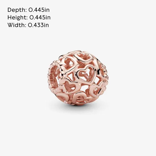Vista 5 de PANDORA Joyería Abre tu corazón Rose Charm
