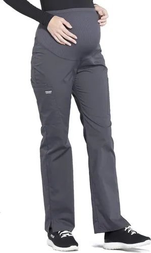 Vista 5 de Cherokee Pantalones de maternidad para mujer, ropa de trabajo profesional suave elástico WW220