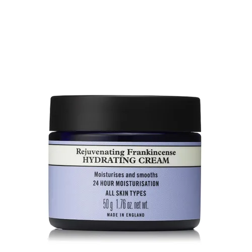 Vista 2 de Neal's Yard Crema hidratante rejuvenecedora de incienso con ácido hialurónico y aceite de jojoba, hidratación 24 horas, suaviza la piel, libre
