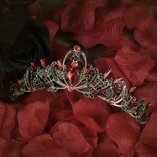 Vista 13 de Coronas para mujer Tiara para niñas Corona de princesa, 1 unidad (paquete de 1), Metal