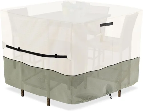 Vista 15 de Juego de 3 piezas de fundas para sillas de patio Adirondack, funda de muebles de patio impermeable de 600D resistente, incluye 2 fundas para sillas