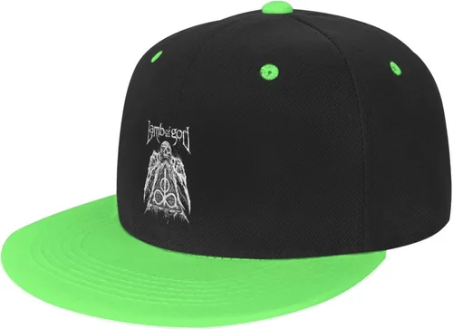 Vista 2 de LICIAS Morbid Music and Angel - Sombrero de estilo hip hop para adultos, de ala plana, para hombre y mujer