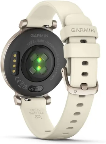 Vista 7 de Garmin Lily 2 (Renovado), reloj inteligente pequeño y elegante, pantalla oculta, lente estampada, hasta 5 días de duración de la batería, color coco