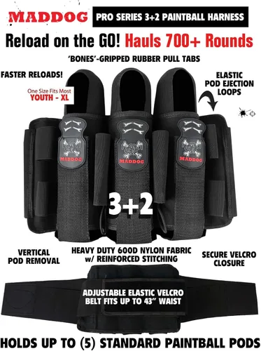 Vista 2 de Maddog Pro arnés para Paintball