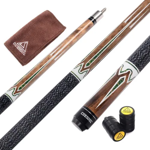 Vista 13 de Cuesoul Juego de taco de billar de madera de arce de 58 pulgadas, 19 oz/20 oz, punta de 11.5 mm/13 mm [peso ajustable]