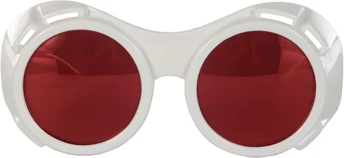 Vista 3 de elope Gafas Hyper Vision blancas con lente roja accesorio de disfraz para hombres y mujeres