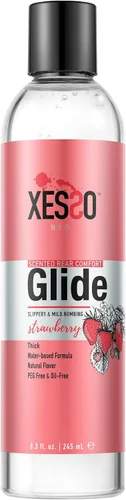 Vista 9 de XESSO Strawberry Anal-Ease Lube 8.3 onzas líquidas, gel desensibilizante relajante para puerta trasera a base de agua para hombres, mujeres