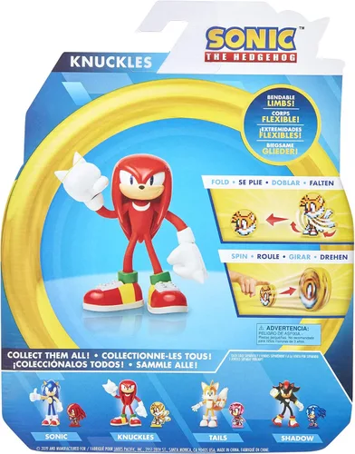 Vista 10 de Sonic, el erizo - Figura de acción de Knuckles de 4 in Nudillos