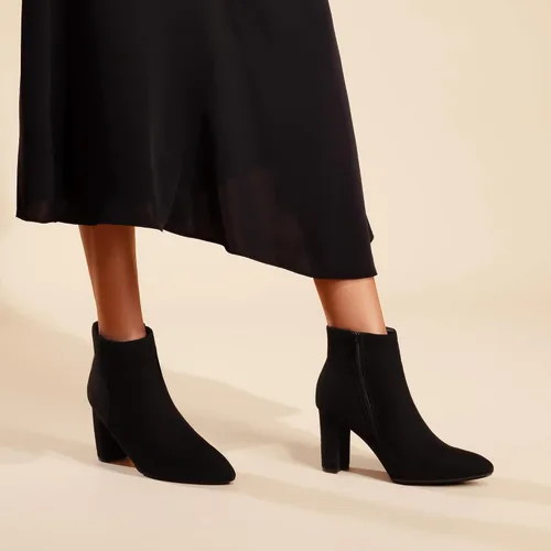 Vista 3 de DREAM PAIRS Botines de tacón grueso para mujer Negro
