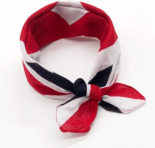 Vista 2 de W-FIGHT - Pañuelo unisex con bandera británica Union Square para fanáticos del fútbol, pañuelo de baile de hip hop, como se muestra en la imagen.