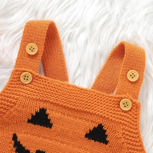Vista 5 de Mameluco Kint para bebé niña, trajes de otoño para recién nacido, overol de una sola pieza, suéter de punto, ropa de invierno