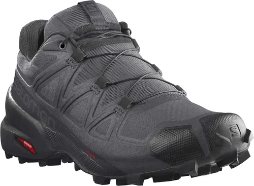 Vista 9 de Salomon Speedcross 5 GTX - Zapatos para correr en montaña para hombre Verde pato/Negro/Onagra