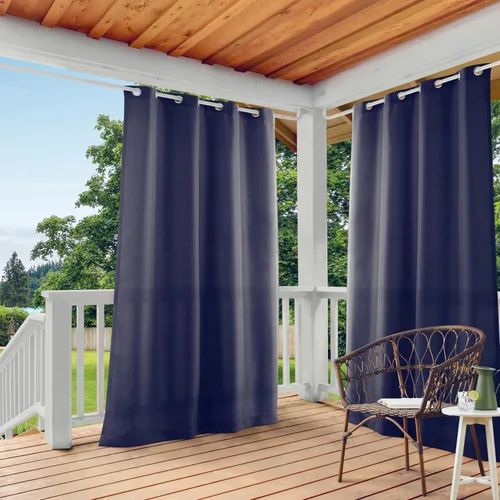 Vista 78 de TOWN & COUNTRY BASICS Cabana Cortinas Sólidas de Peso Pesado para Interiores y Exteriores, Opacidad de Filtrado de Luz con Parte Superior de Ojales