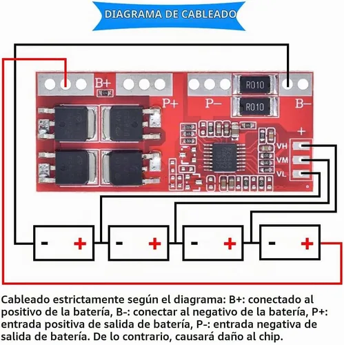 Vista 6 de 2PCS 4S 30A 14.4V 14.8V 16.8V Tablero de protección de batería de litio 18650 Módulo de cargador Tablero de protección para batería de litio