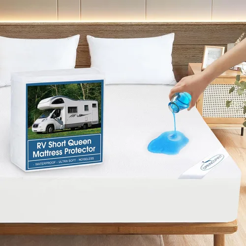 Vista 7 de RV King Terry Mattress Protector Waterproof for 72''×80'' up to14