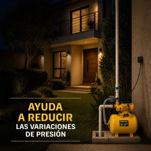 Vista 6 de Bomba de aire 1/2 HP, 50 litros Pretul