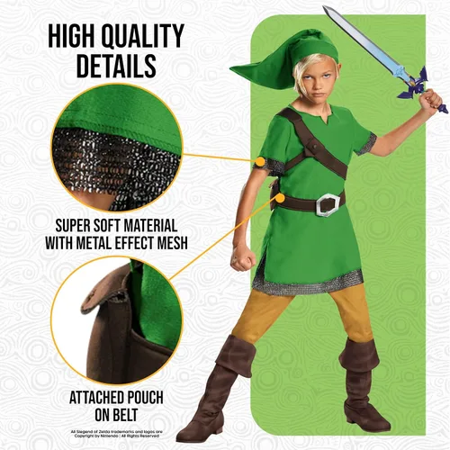 Vista 4 de Disguise Link Classic Costume, Un solo