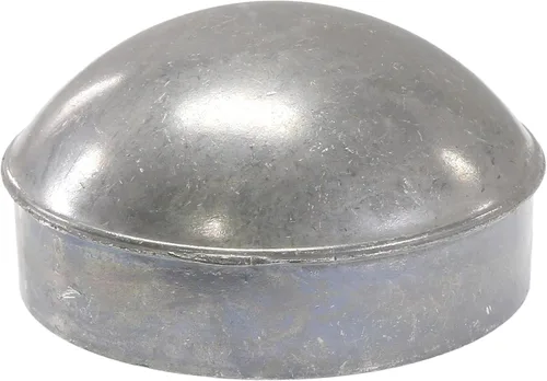 Vista 3 de Valla de eslabones de cadena de 3 pulgadas (2 7/8 pulgadas de diámetro) redonda cúpula externa Tapas de aluminio fundido a presión Tapas