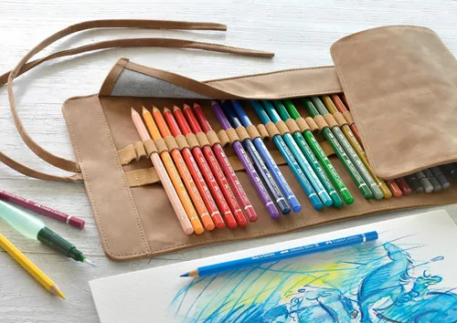 Vista 6 de Faber-Castell 117530 Albrecht Dürer, lápices de acuarela, rollo de lápiz, juego de 30