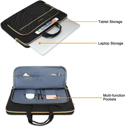 Vista 10 de MOSISO 360 Protective Laptop Bag, Computer Bags