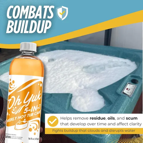 Vista 8 de Oh Yuk - Productos químicos 5 en 1 para bañera de hidromasaje, limpiador