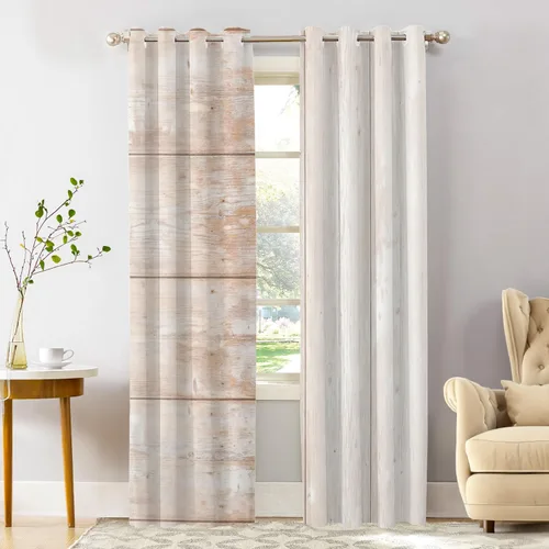 Vista 79 de Shrahala Floral Abstract Design Blackout Curtain Tiers, Minimalist Flower Illustration Kitchen Valance Light Blocking Tier Drapes with Rod Pocket, 2