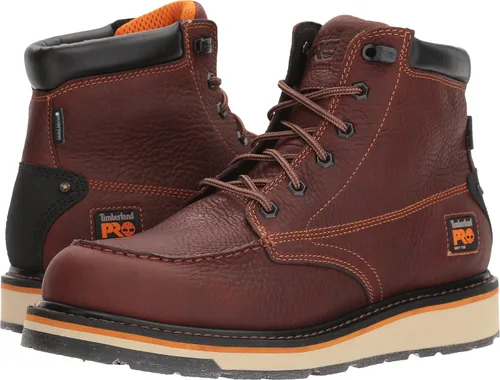 Vista 8 de Timberland PRO Gridworks - Botas de trabajo industriales impermeables para hombre con cuña de 6 pulgadas Negro