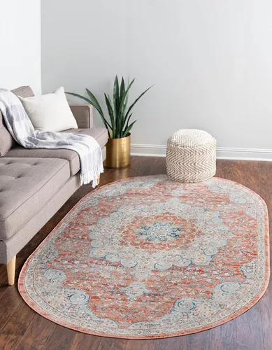 Vista 32 de Unique Loom Newport Collection - Alfombra de área con olmos (2' x 3' 11" gris/marfil)