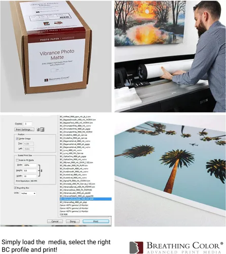 Vista 3 de Vibrance - Papel mate para impresora fotográfica de 12 mil 8.11 oz/m², hojas de papel fotográfico mate de alta calidad de 13 x 19 pulgadas, 50