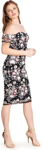 Vista 3 de Dress the Population Vestido midi ajustado Tara para mujer