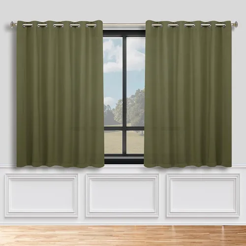 Vista 175 de Superior Cortinas Opacas, Oscurecimiento de Habitación, Dormitorio, Cortinas, Cocina, Acentos de Ventana de Sala de Estar, Bloqueo Solar, Térmico
