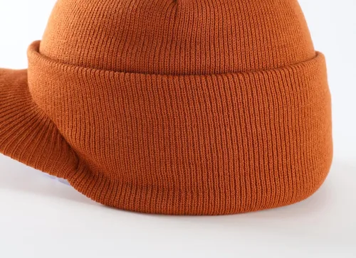 Vista 25 de Home Prefer - Gorro de invierno para hombre con visera, cálida y doble punto.