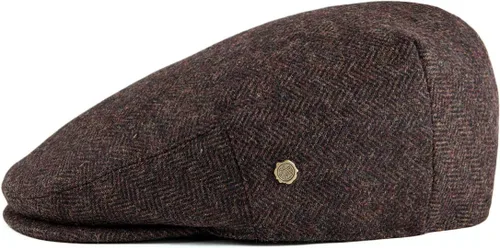Vista 2 de VOBOOM - Gorra plana en espiga para hombre con mezcla de lana
