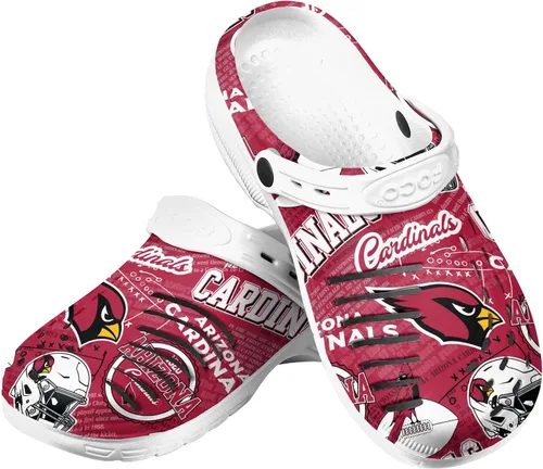 Vista 12 de FOCO Arizona Cardinals NFL Mens Historic Print Clog with Strap