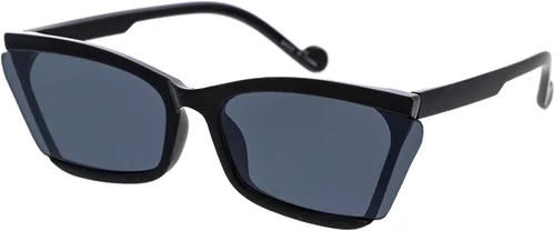 Vista 2 de zeroUV - Gafas de sol de ojo de gato con lente semirinícil sin montura D276