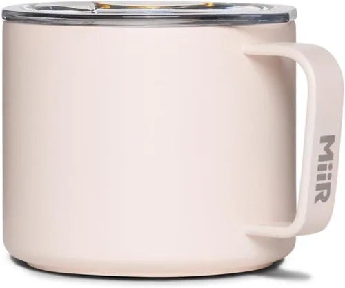 Vista 10 de MiiR, Taza de campamento, aislada al vacío, de acero inoxidable con tapa deslizante, sin BPA, negro, 16 onzas líquidas