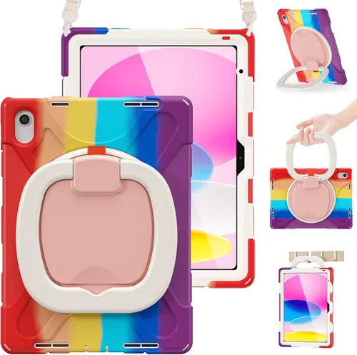 Vista 17 de BRAECN Funda para iPad (A16) de 11ª/10ª generación de 11 pulgadas/10.9 pulgadas 2025/2022, funda de silicona resistente con protector de pantalla