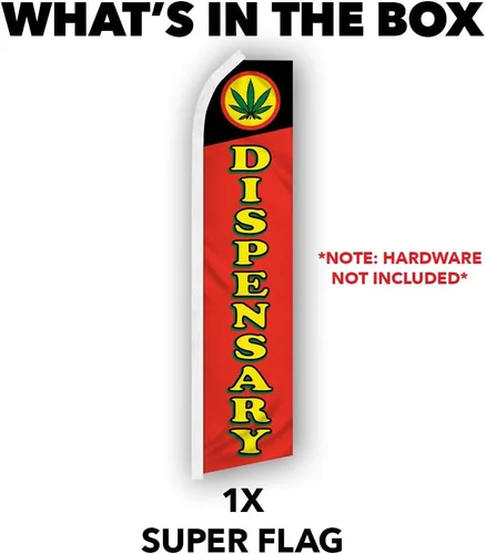 Vista 3 de Dispensary Swooper - Bandera publicitaria perfecta para tiendas de vapeo, tiendas de humo, salas de narguiles, dispensarios