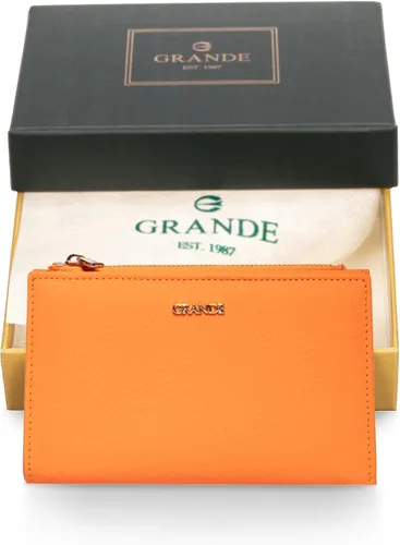 Vista 4 de Grande -2804 Cartera para mujer, Naranja, Minimalista